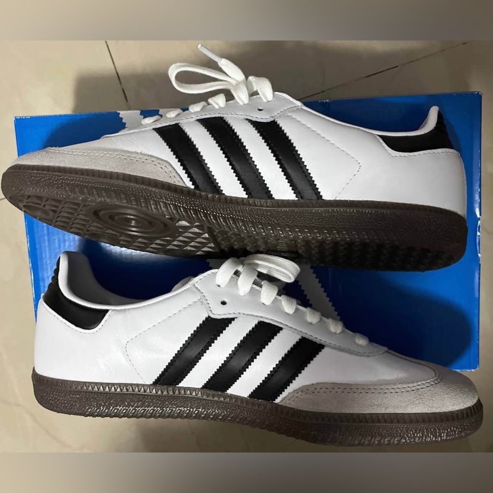 Adidas Samba OG white, mens size 8.5